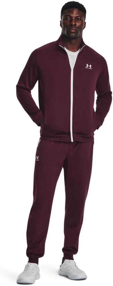 image:imageUnder Armour Mens Sportstyle Tricot Jogger601 Dark Maroon White
