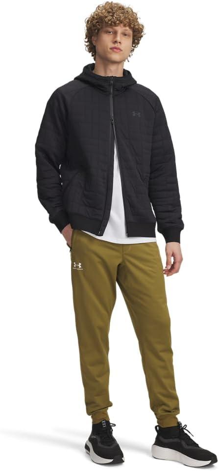 image:imageUnder Armour Mens Sportstyle Tricot JoggerCanteen Green White