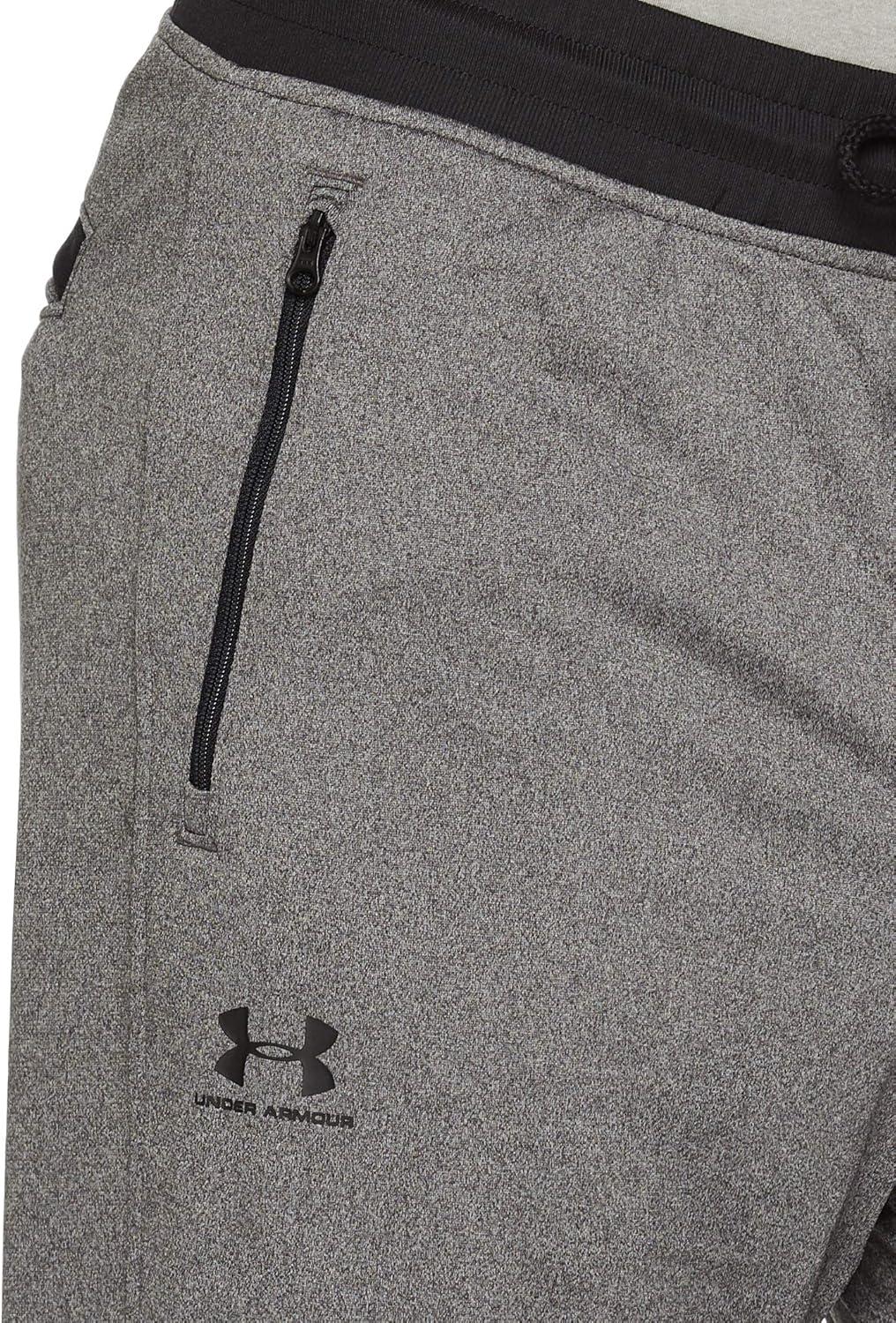 image:imageUnder Armour Mens Sportstyle Tricot JoggerCarbon Heather Black