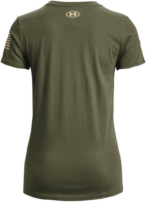 image:imageUnder Armour New Freedom Logo TShirt391 Marine Od Green Desert Sand