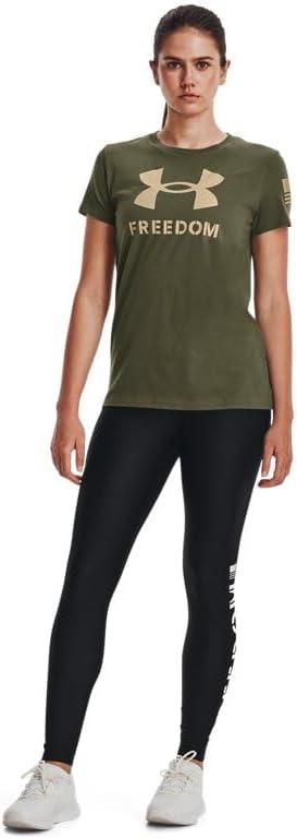 image:imageUnder Armour New Freedom Logo TShirt391 Marine Od Green Desert Sand