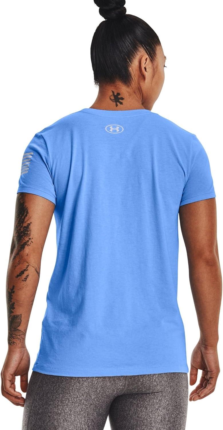 image:imageUnder Armour New Freedom Logo TShirt475 Carolina Blue Halo Gray