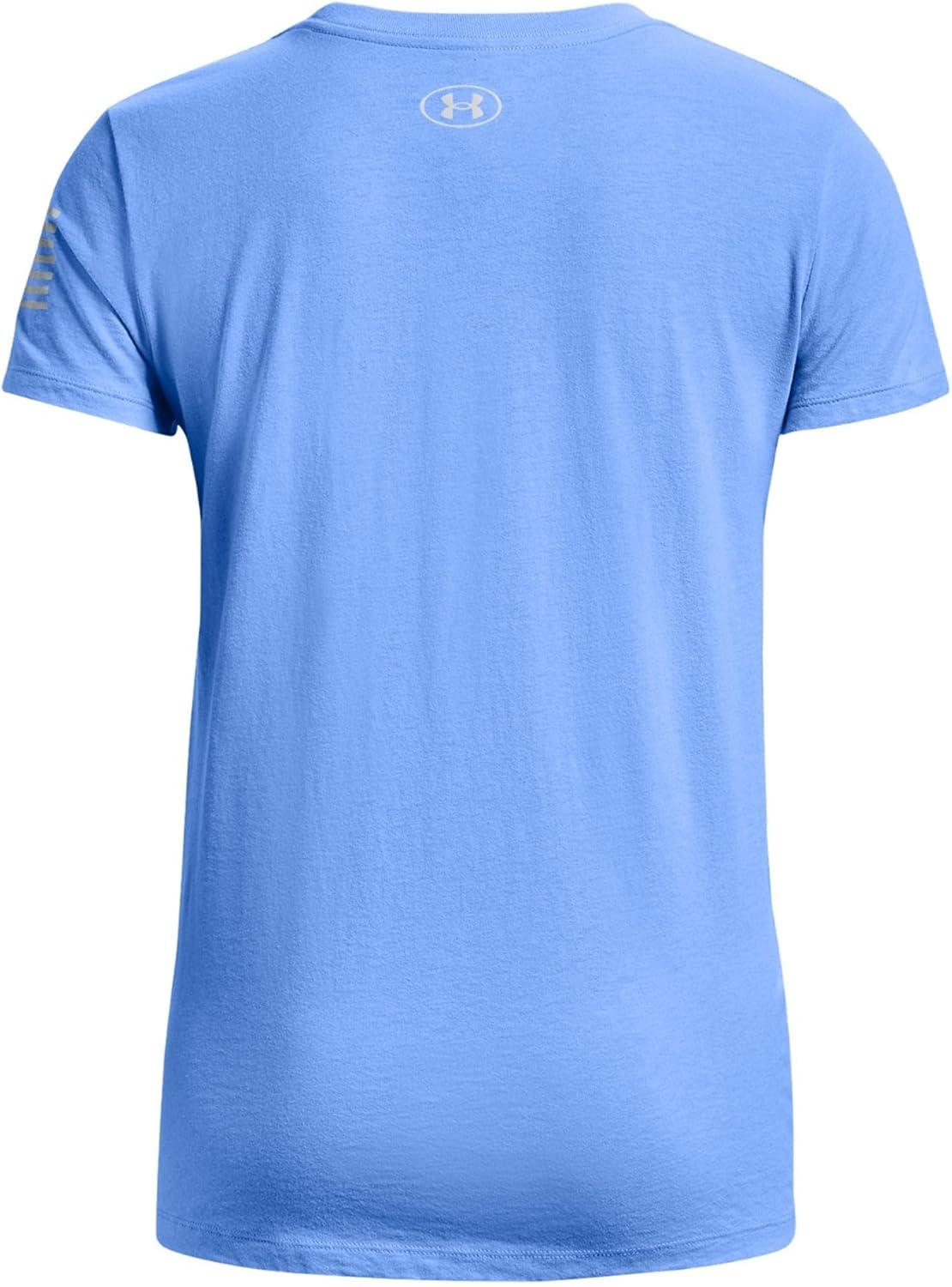 image:imageUnder Armour New Freedom Logo TShirt475 Carolina Blue Halo Gray
