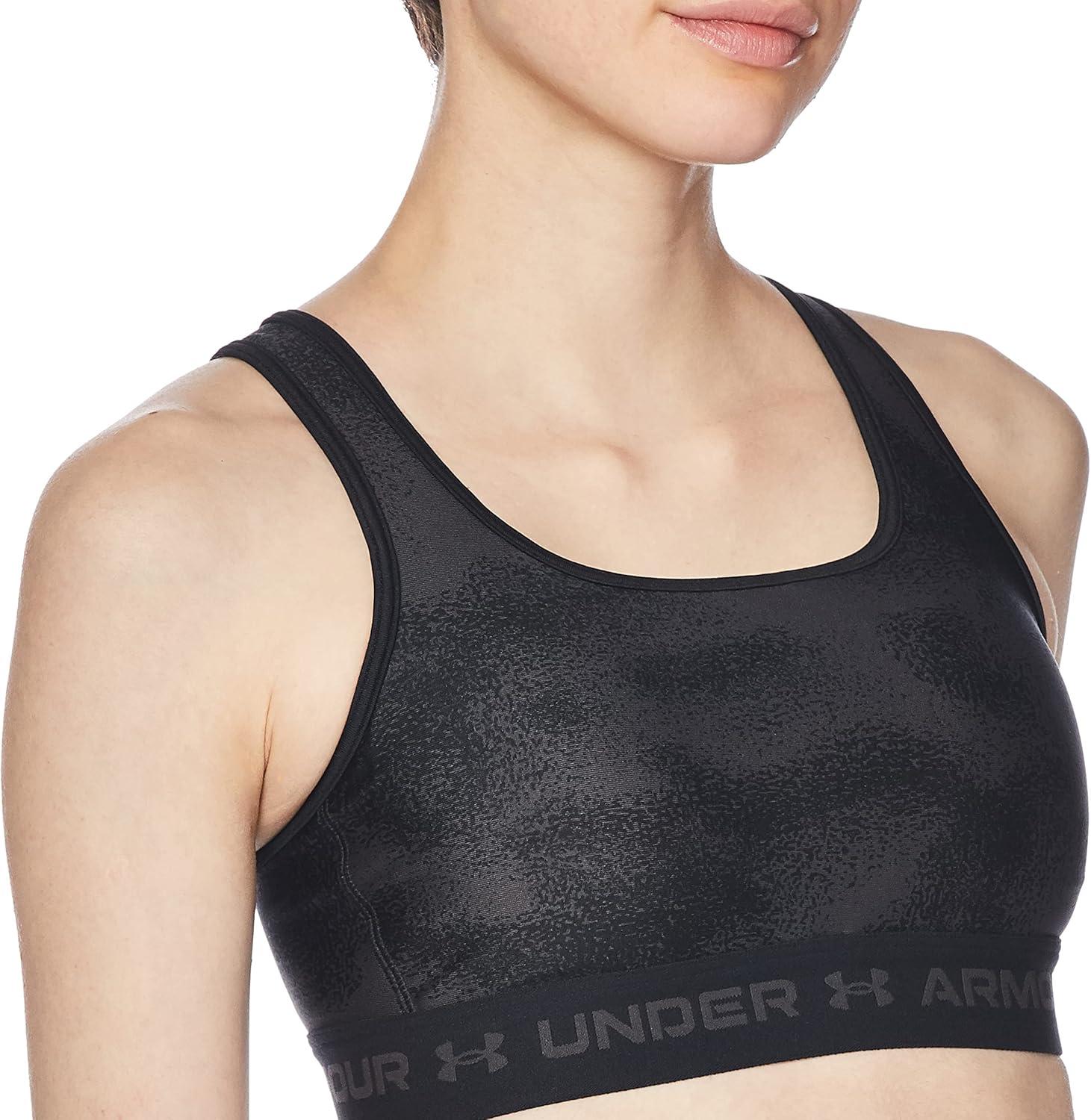 image:imageUnder Armour Womens CrossBack Mid PrintBlackJet GrayBlack