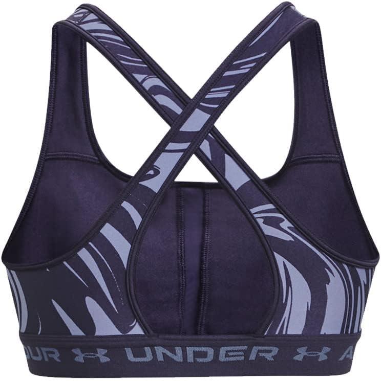 image:imageUnder Armour Womens CrossBack Mid PrintTempered Steelperiaurora Purple