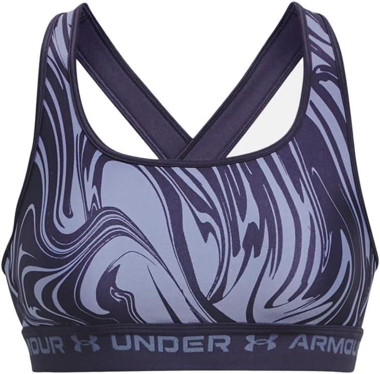 image:imageUnder Armour Womens CrossBack Mid PrintTempered Steelperiaurora Purple