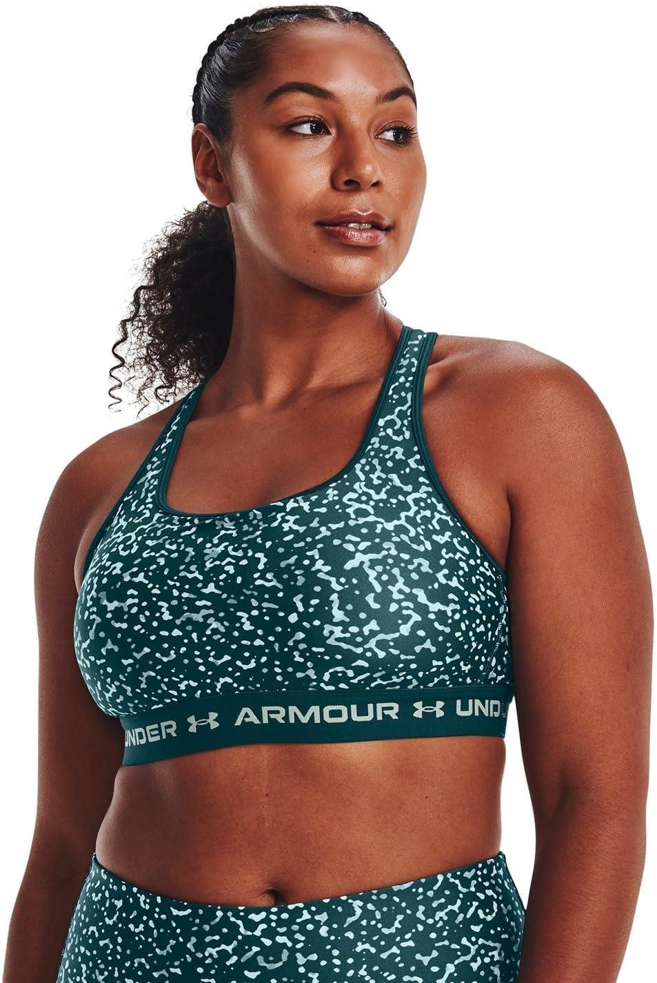 image:imageUnder Armour Womens CrossBack Mid PrintTourmaline Tealopal Green