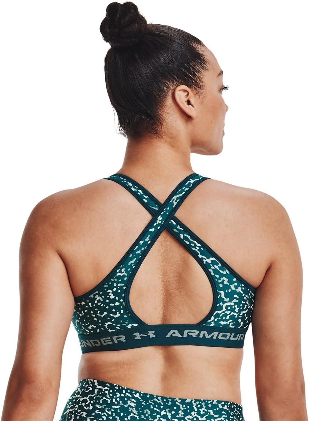 image:imageUnder Armour Womens CrossBack Mid PrintTourmaline Tealopal Green