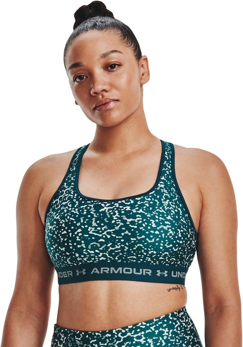 image:imageUnder Armour Womens CrossBack Mid PrintTourmaline Tealopal Green
