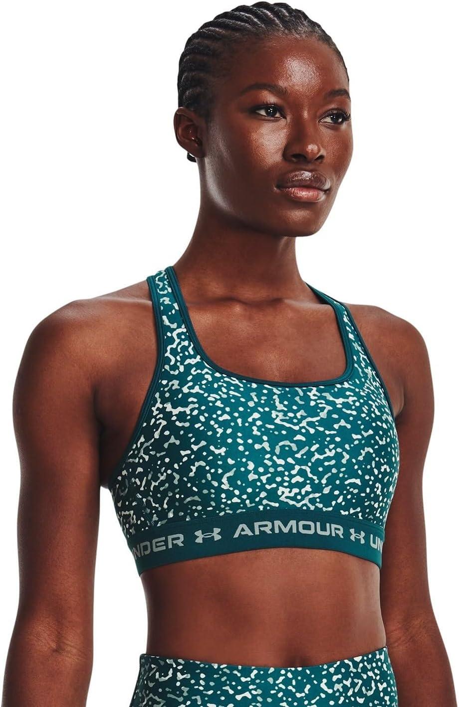 image:imageUnder Armour Womens CrossBack Mid PrintTourmaline Tealopal Green