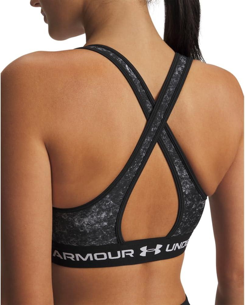 image:imageUnder Armour Womens CrossBack Mid PrintUltimate BlackWhite