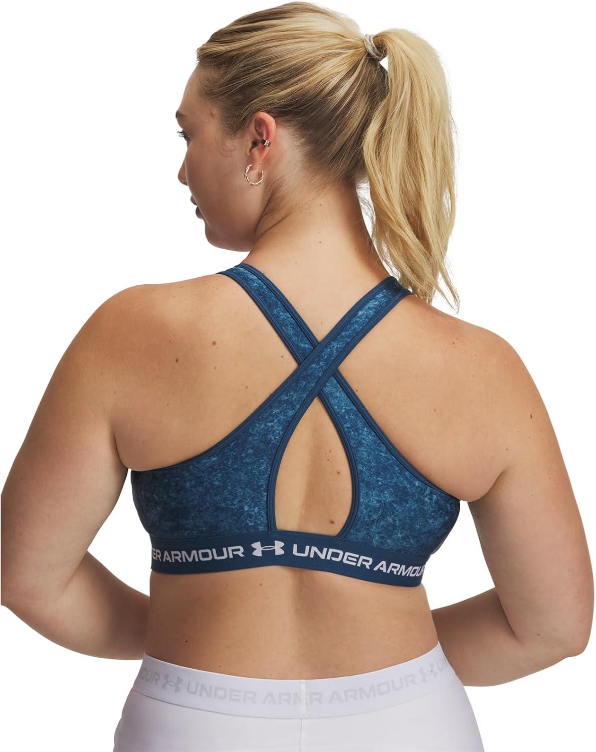 image:imageUnder Armour Womens CrossBack Mid PrintWham BlueWhite