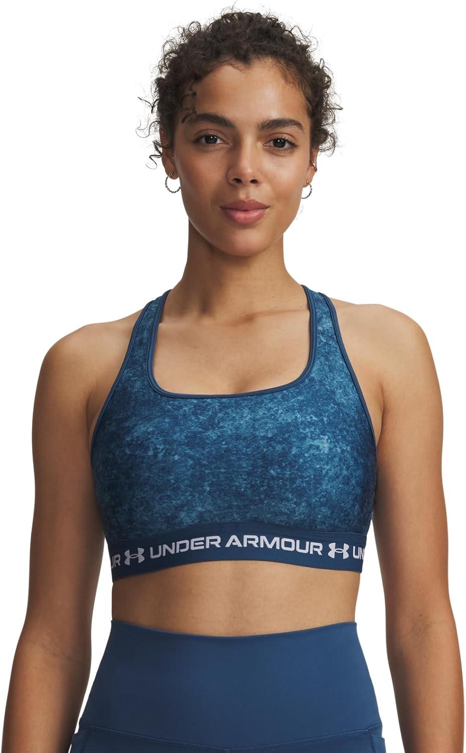 image:imageUnder Armour Womens CrossBack Mid PrintWham BlueWhite