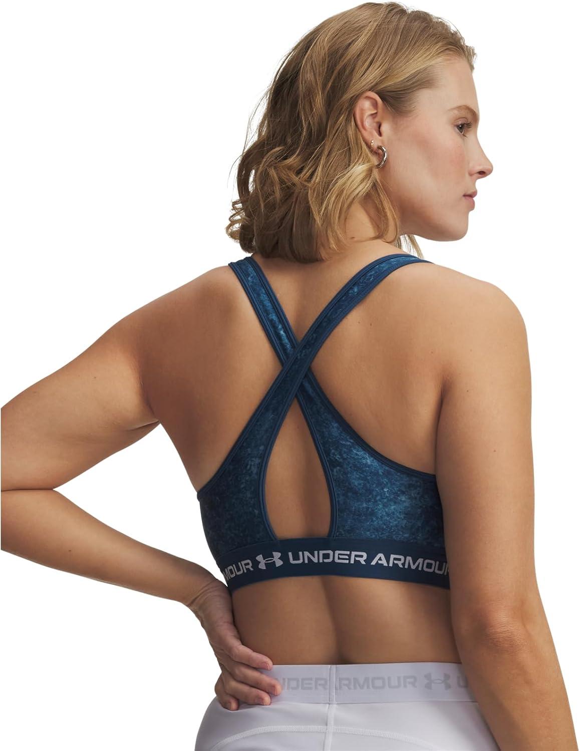 image:imageUnder Armour Womens CrossBack Mid PrintWham BlueWhite