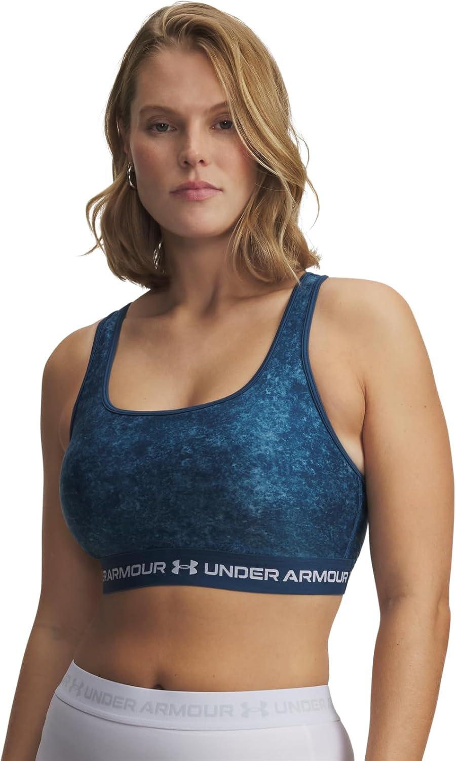 image:imageUnder Armour Womens CrossBack Mid PrintWham BlueWhite