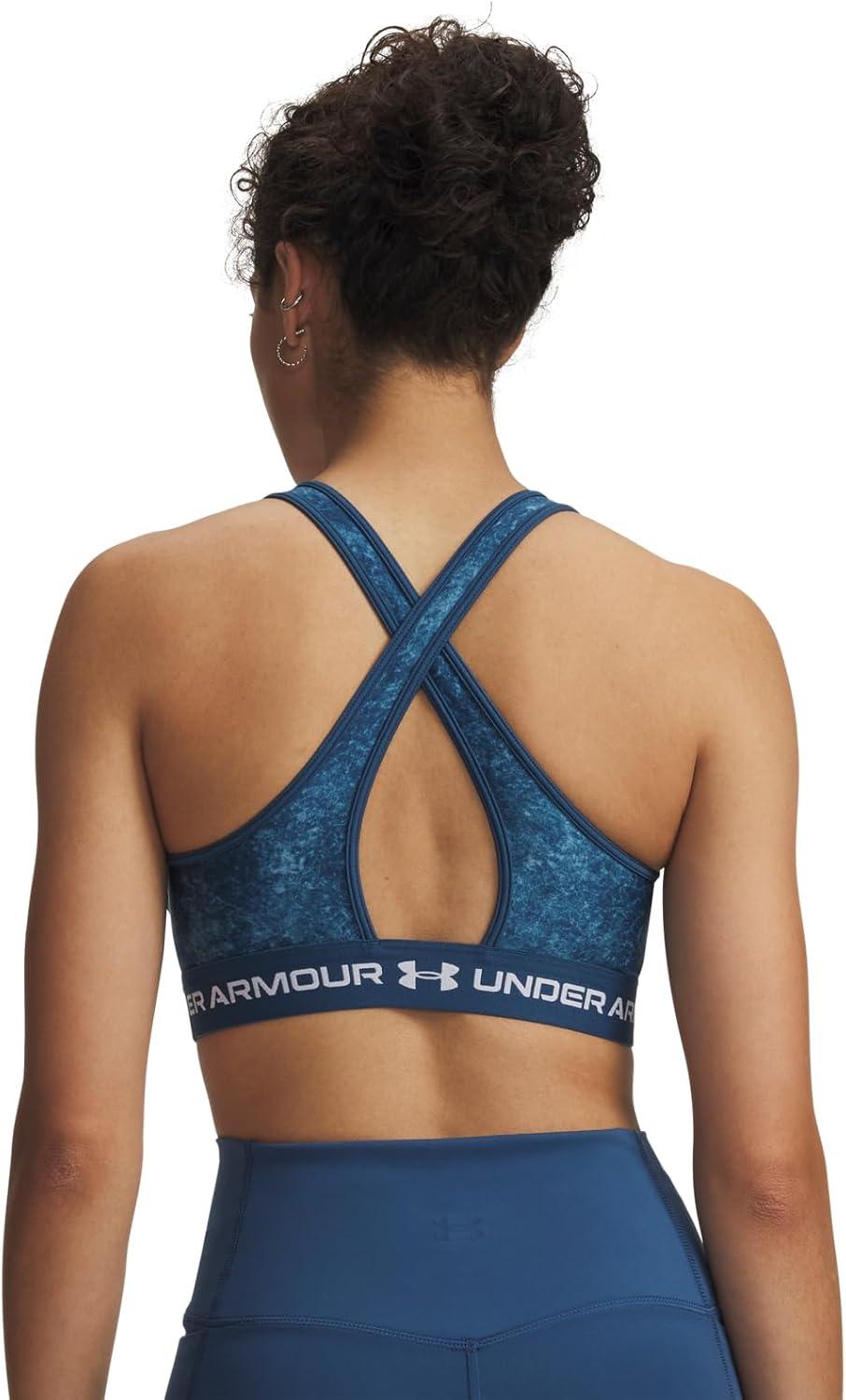 image:imageUnder Armour Womens CrossBack Mid PrintWham BlueWhite