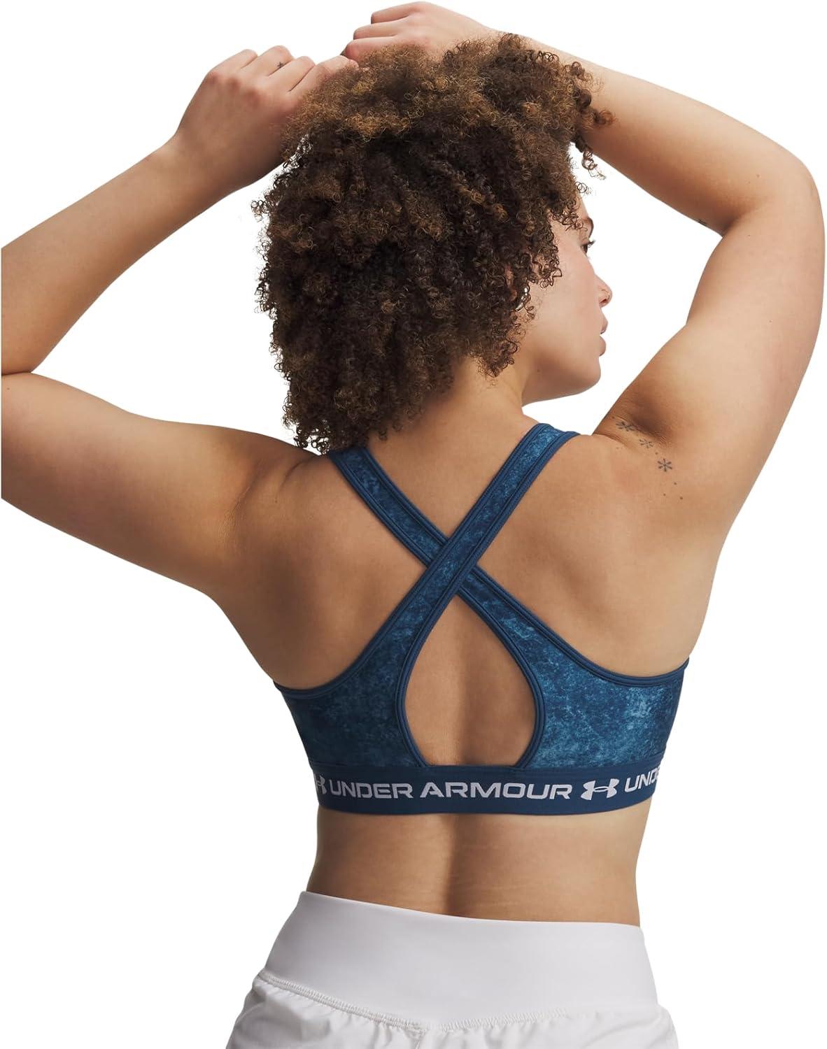 image:imageUnder Armour Womens CrossBack Mid PrintWham BlueWhite