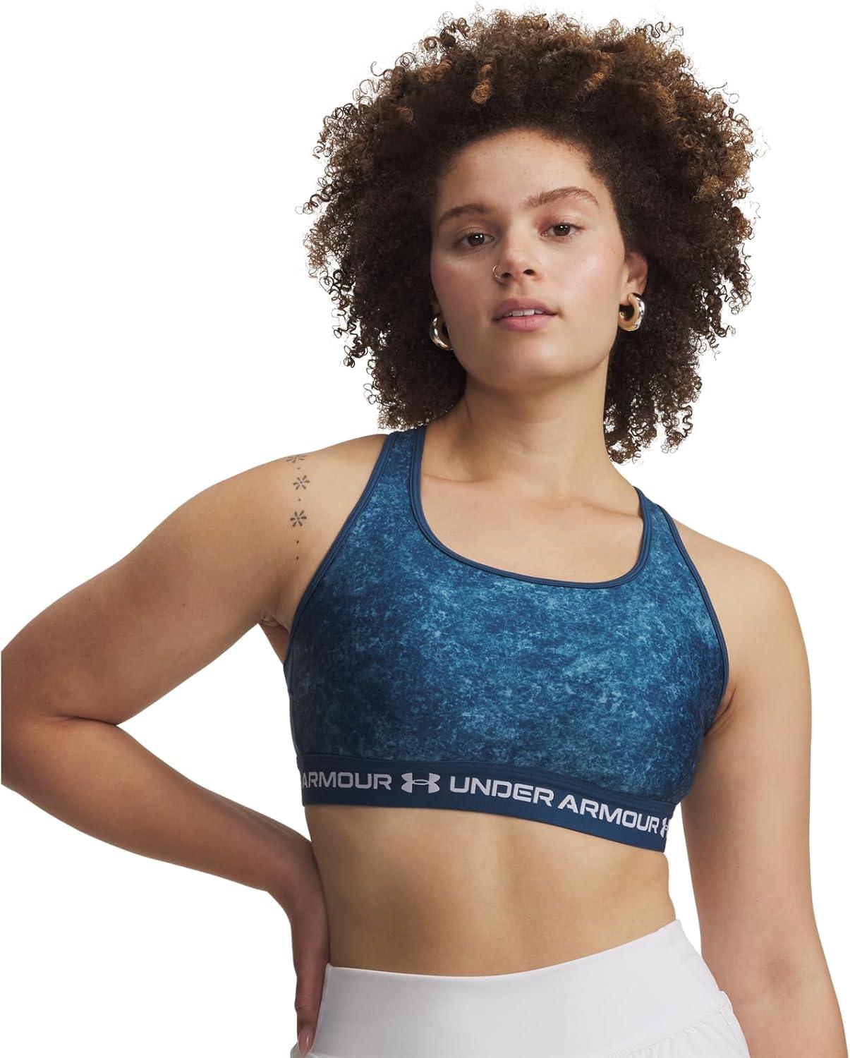 image:imageUnder Armour Womens CrossBack Mid PrintWham BlueWhite