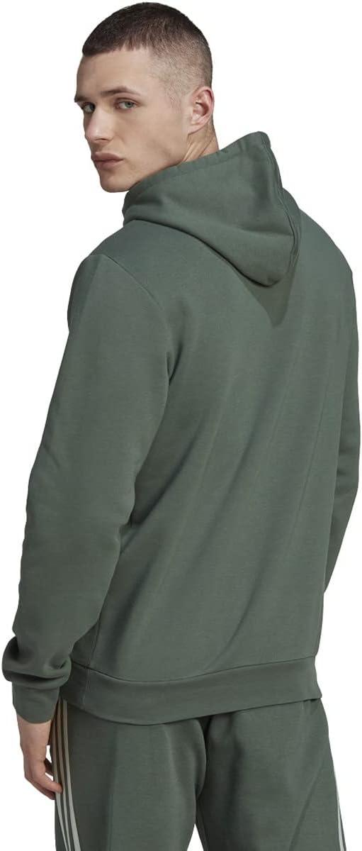 image:imageadidas Mens Essentials Fleece HoodieGreen Oxidelinen Green