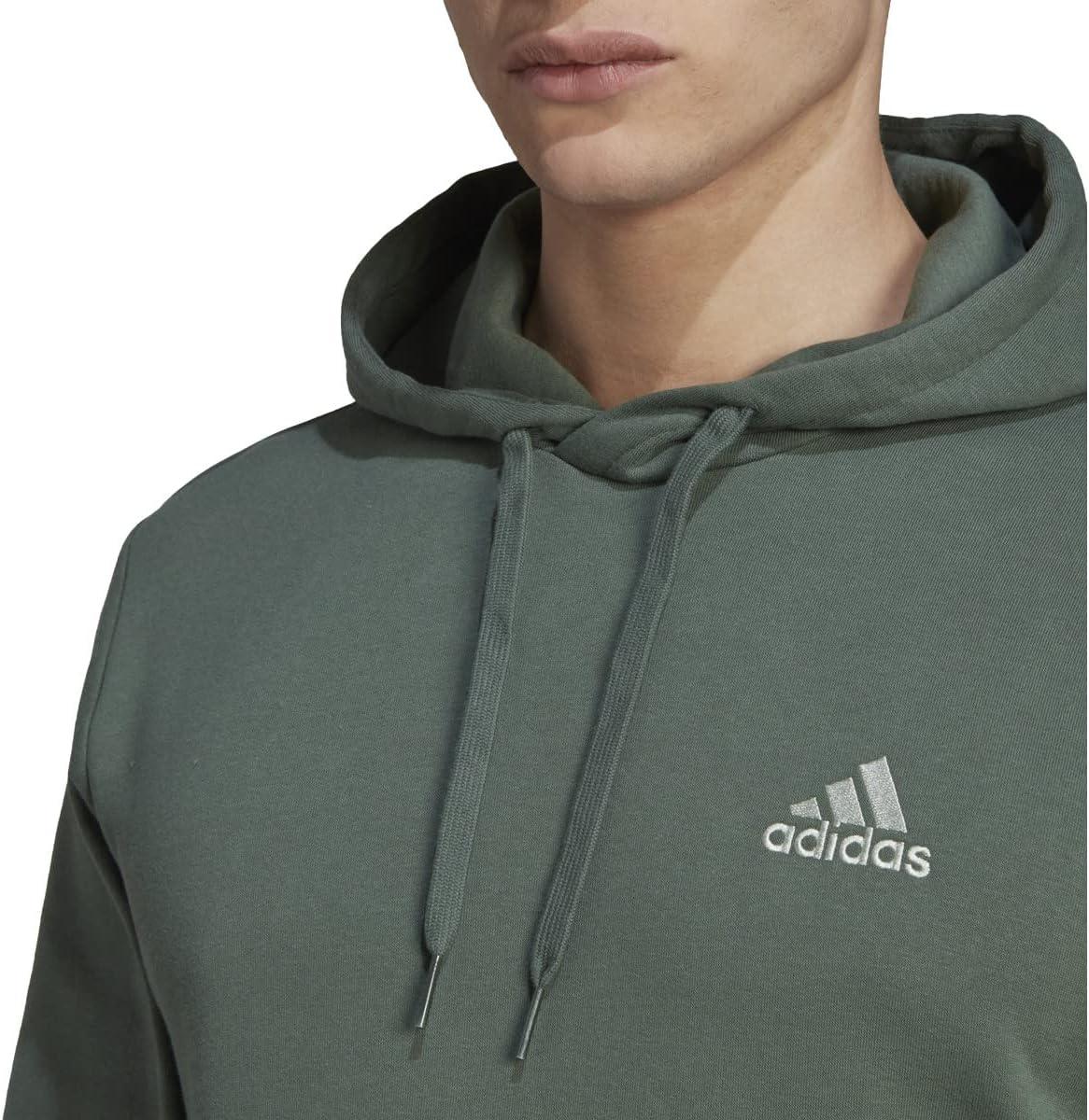 image:imageadidas Mens Essentials Fleece HoodieGreen Oxidelinen Green