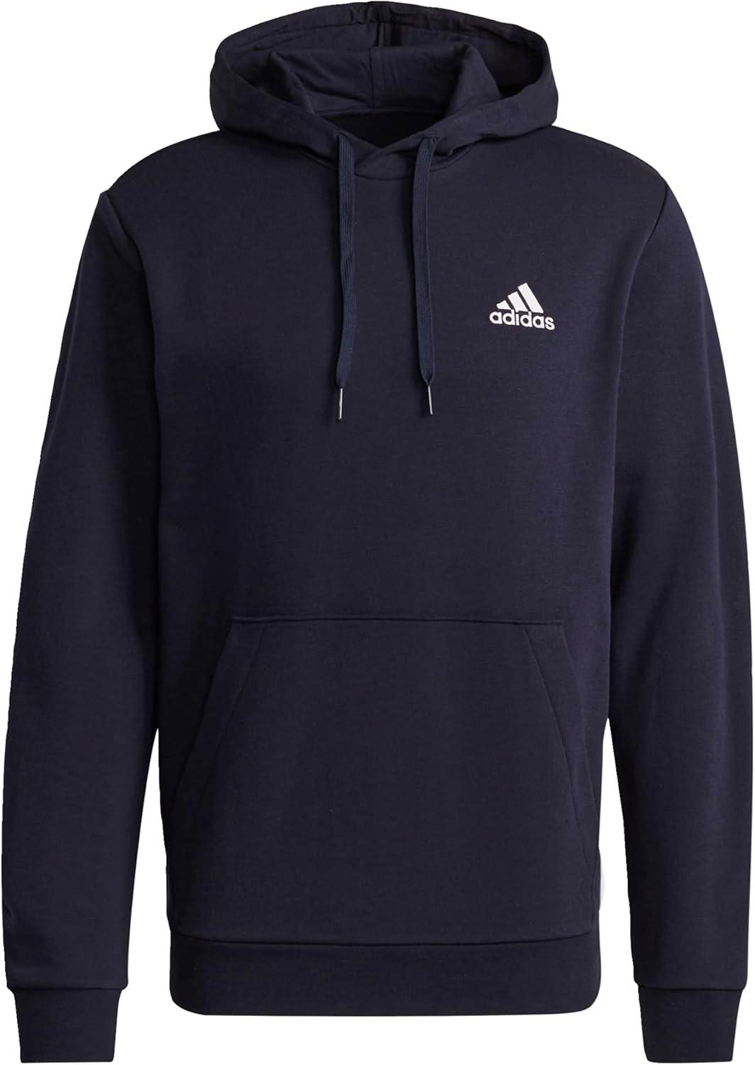image:imageadidas Mens Essentials Fleece HoodieLegend InkWhite