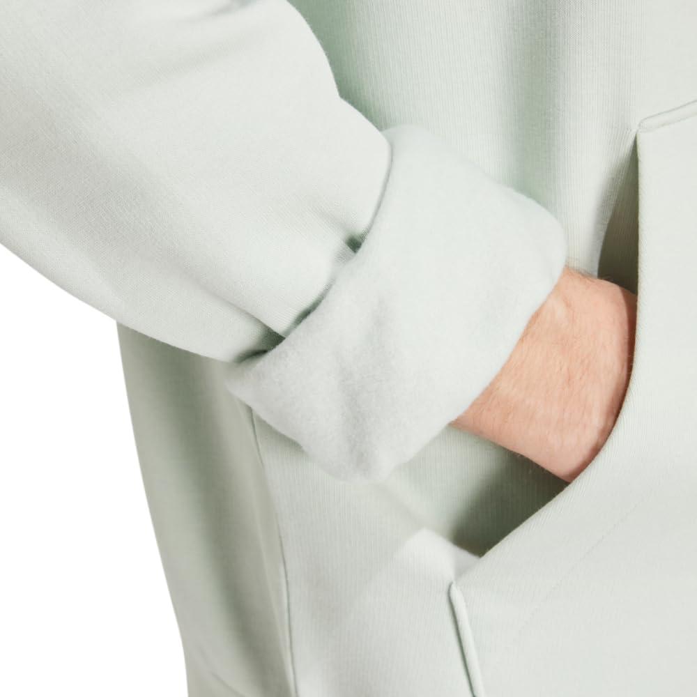 image:imageadidas Mens Essentials Fleece HoodieLinen Green
