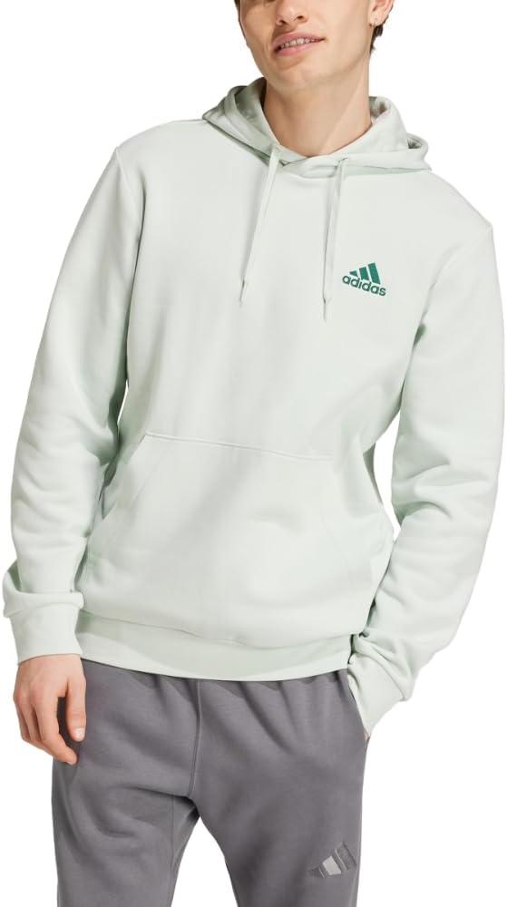 image:imageadidas Mens Essentials Fleece HoodieLinen Green
