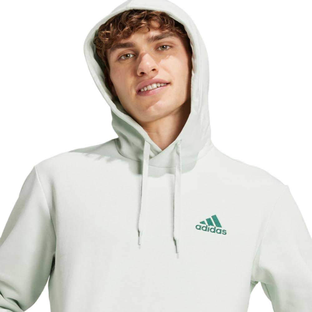 image:imageadidas Mens Essentials Fleece HoodieLinen Green