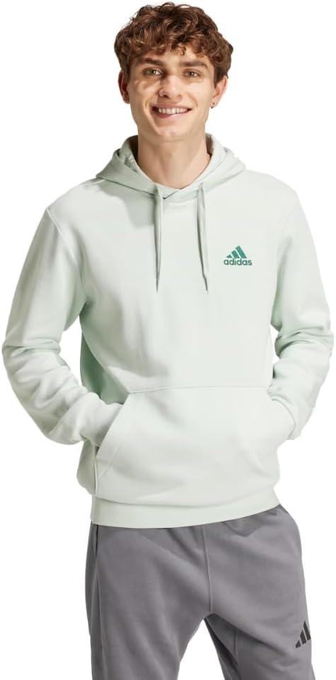 image:imageadidas Mens Essentials Fleece HoodieLinen Green