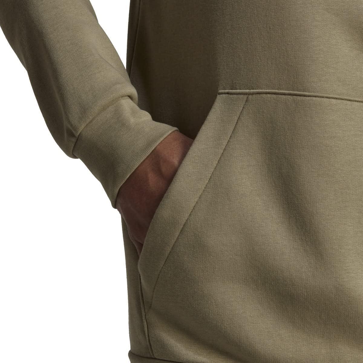 image:imageadidas Mens Essentials Fleece HoodieOrbit GreenWhite