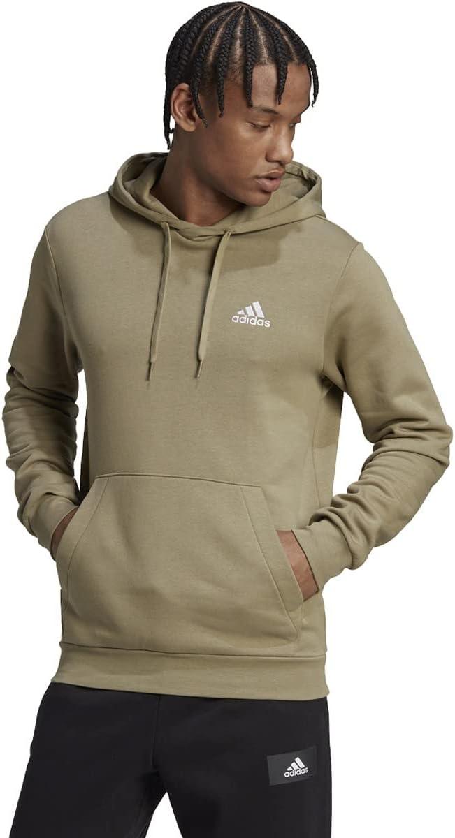 image:imageadidas Mens Essentials Fleece HoodieOrbit GreenWhite