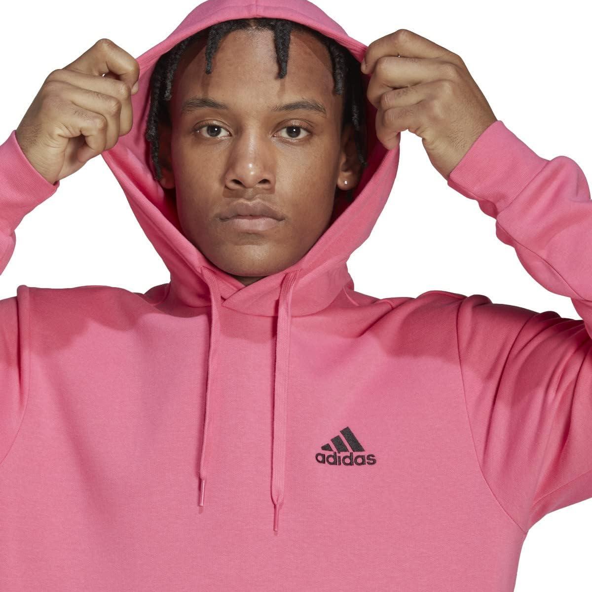 image:imageadidas Mens Essentials Fleece HoodiePulse Magentablack