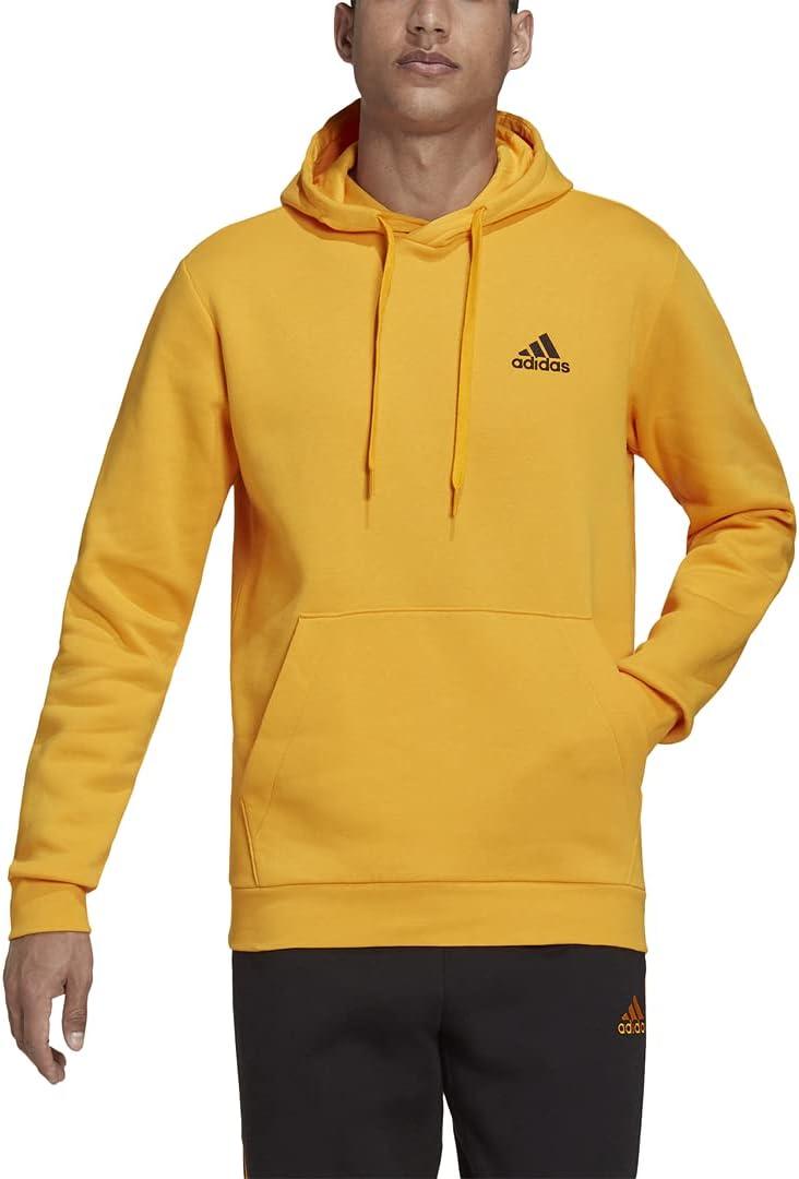 image:imageadidas Mens Essentials Fleece HoodieSemi Solar GoldBlack