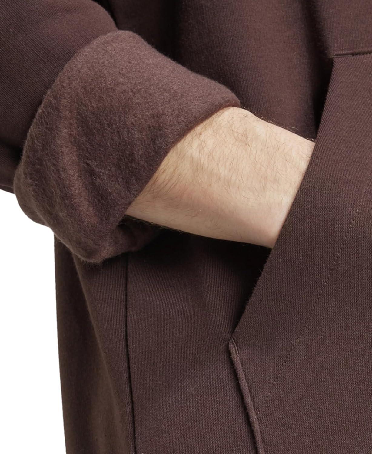 image:imageadidas Mens Essentials Fleece HoodieShadow Brown