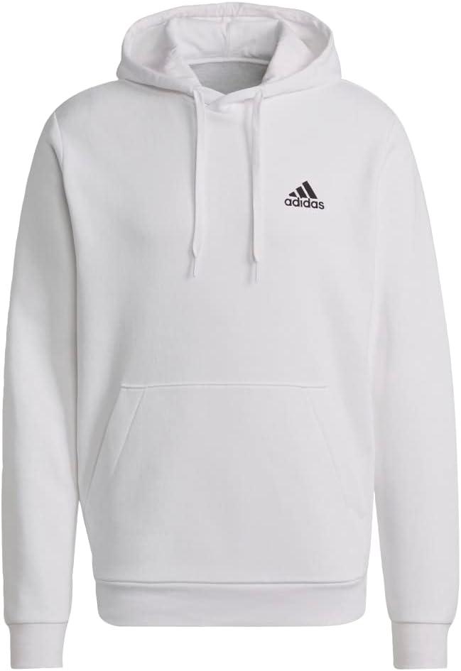 image:imageadidas Mens Essentials Fleece HoodieWhiteBlack