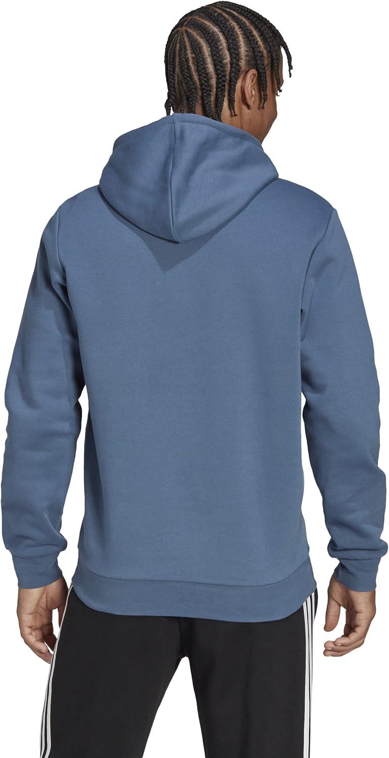 image:imageadidas Mens Essentials Fleece HoodieWonder SteelWhiite