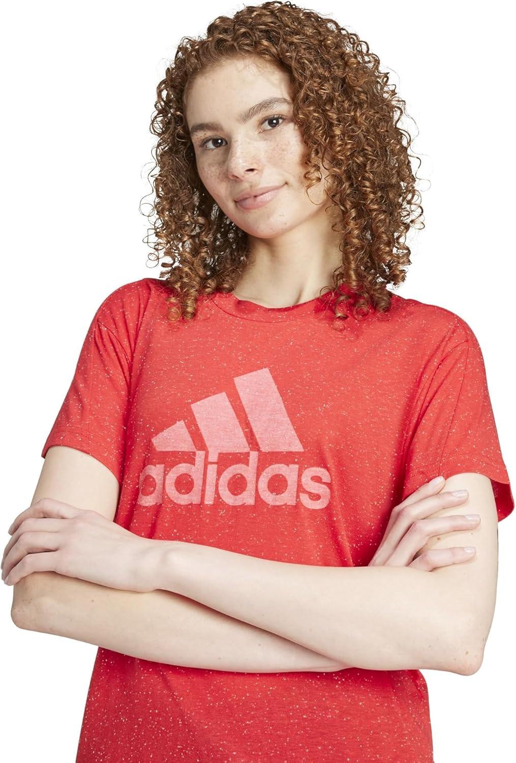 image:imageadidas Womens Future Icons Winners 30 TShirtBetter Scarlet Melange