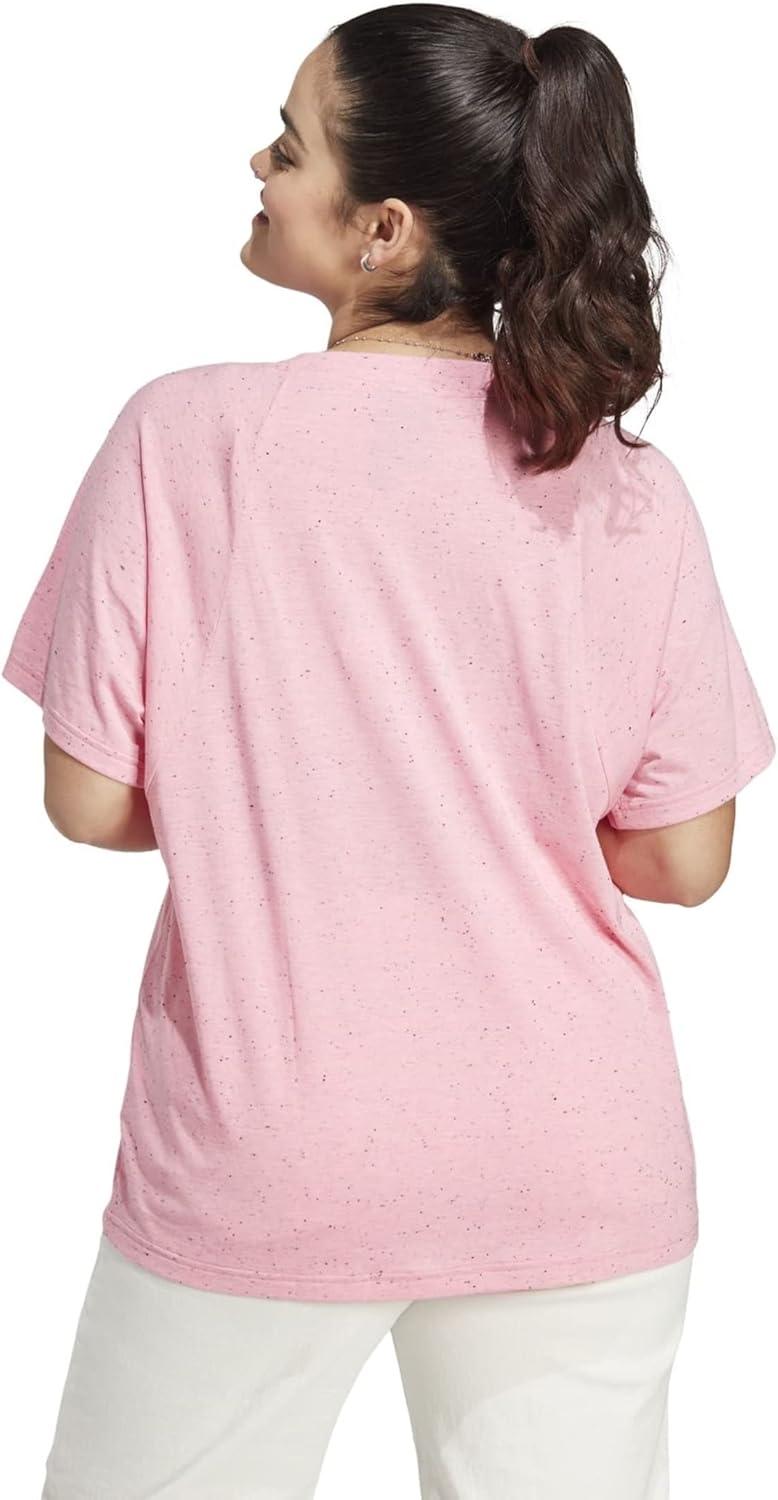 image:imageadidas Womens Future Icons Winners 30 TShirtBliss Pink MelangeWhite