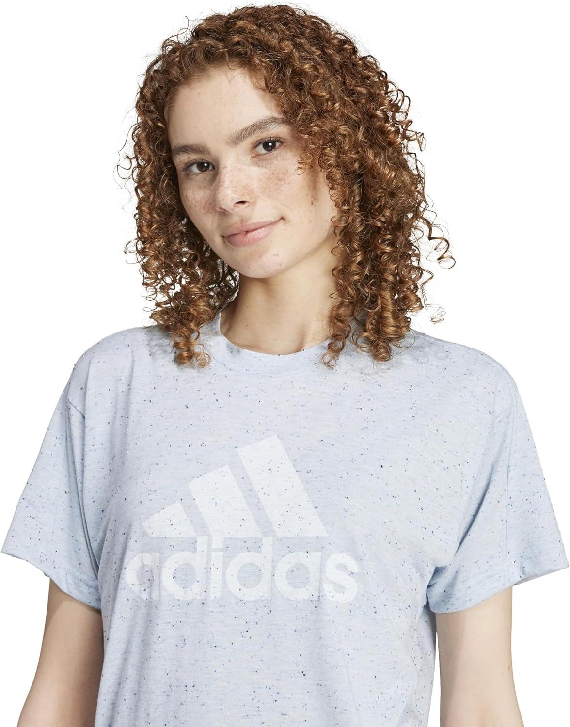 image:imageadidas Womens Future Icons Winners 30 TShirtWonder Blue Melange