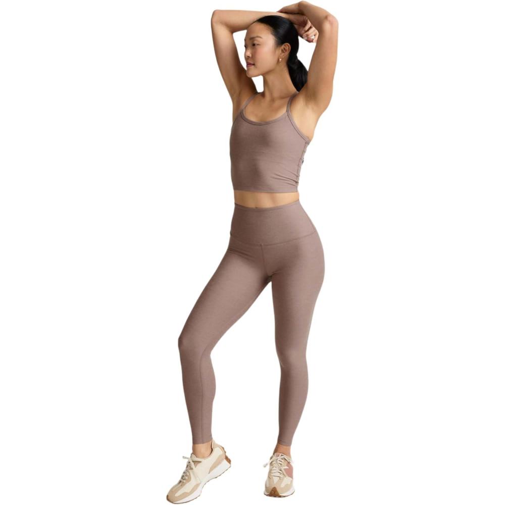 image:imageBeyond Yoga Womens Spacedye Caught in The Midi High Waisted LeggingRosey Taupe Heather