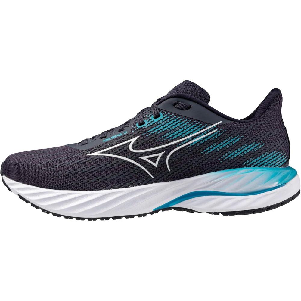 image:imageMizuno Mens Mens Wave Inspire 21 Running ShoeOdyssey Greywhite