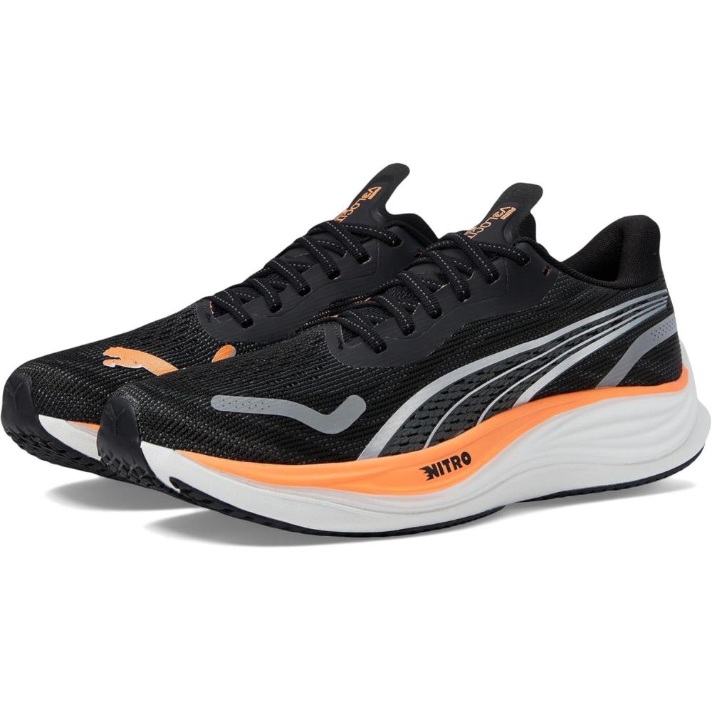 image:imagePuma Mens Velocity Nitro 3 Running ShoesPuma BlackPuma SilverNeon Citrus