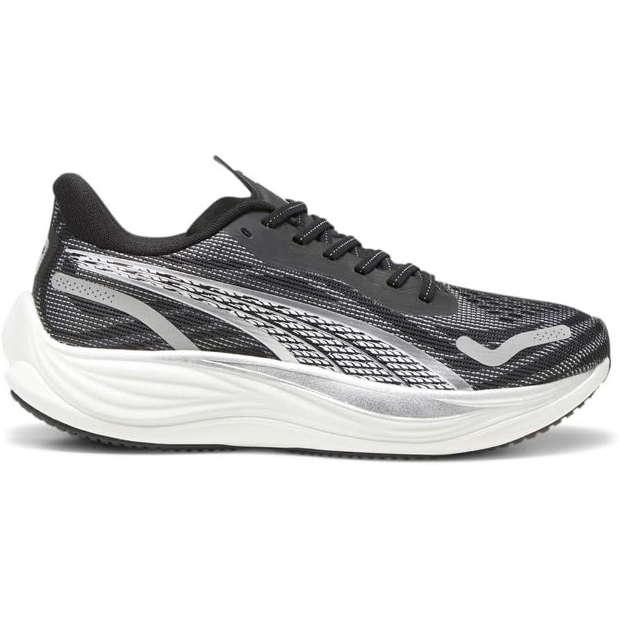 image:imagePuma Mens Velocity Nitro 3 Running ShoesPuma BlackPuma WhitePuma Silver