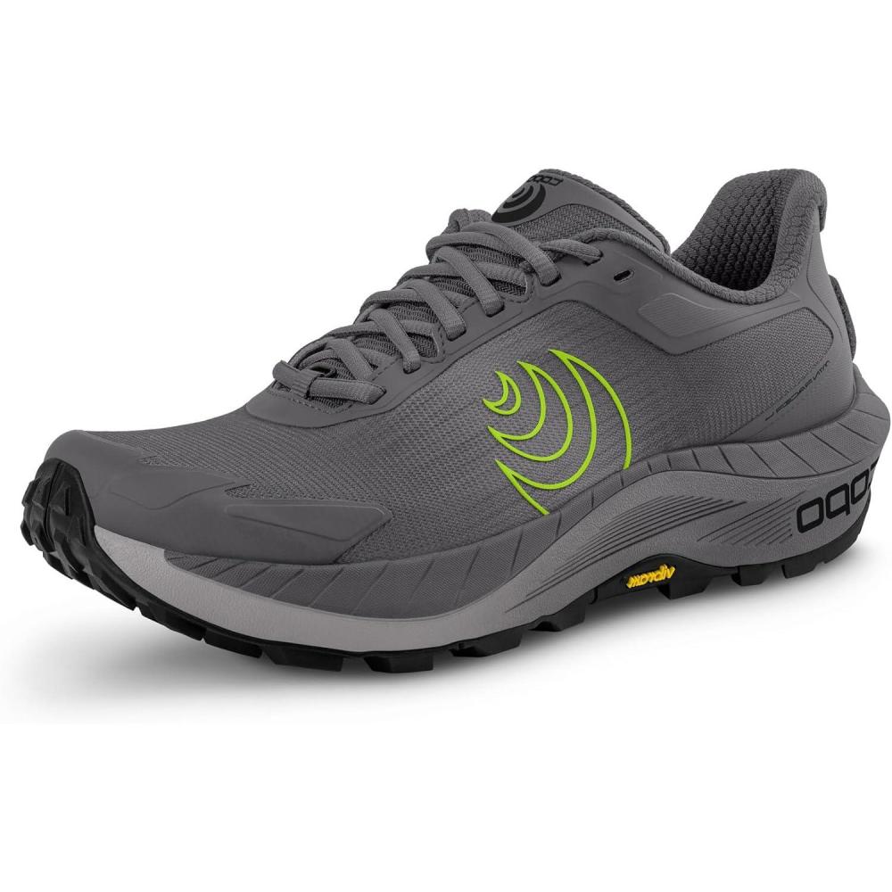image:imageTopo Athletic Mens MTN Racer 4 Lightweight Comfortable 5MM Drop Trail Running Shoes Athletic Shoes for TrailGreyLime