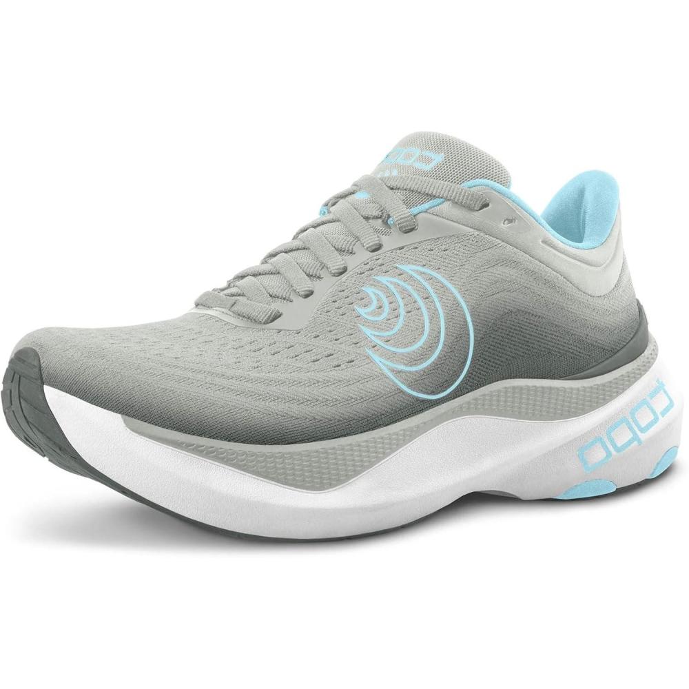 image:imageTopo Athletic Womens Lightweight Comfortable 5MM Drop Aura Road Running Shoes Athletic Shoes for Road RunningGreyBlue