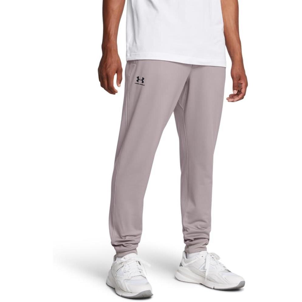 image:imageUnder Armour Mens Sportstyle Tricot Jogger015 Tetra Gray   Black