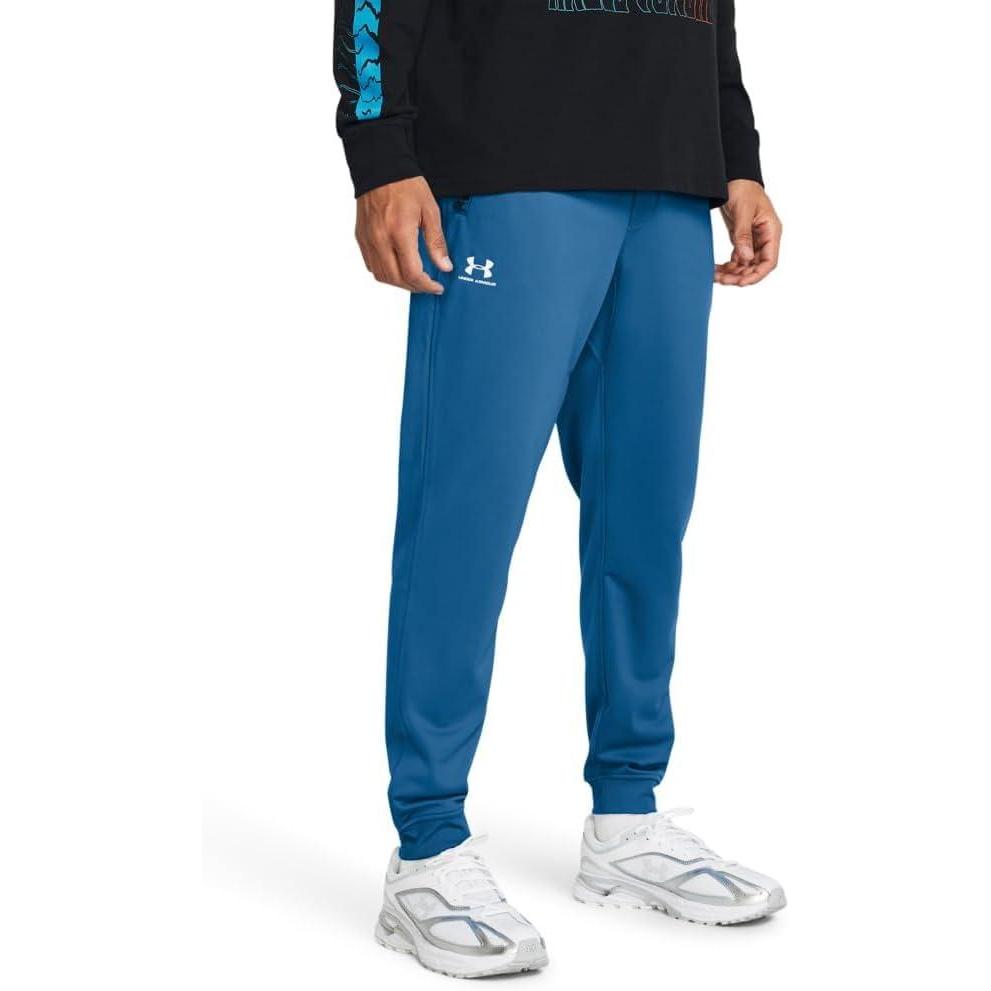 image:imageUnder Armour Mens Sportstyle Tricot Jogger406 Photon Blue White