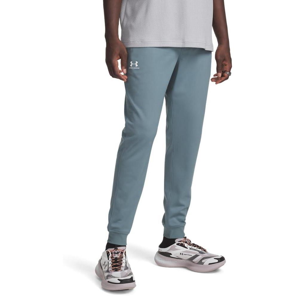image:imageUnder Armour Mens Sportstyle Tricot Jogger587 Jasper Blue White
