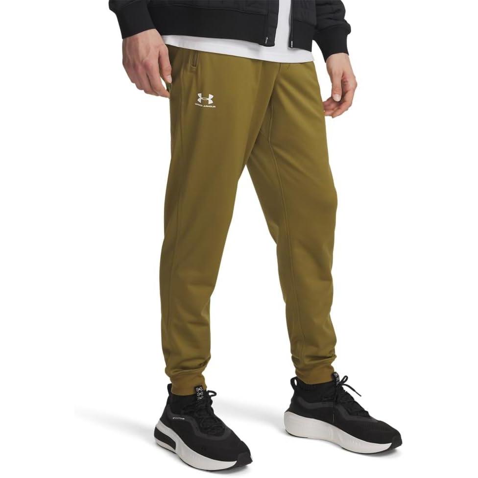 image:imageUnder Armour Mens Sportstyle Tricot JoggerCanteen Green White