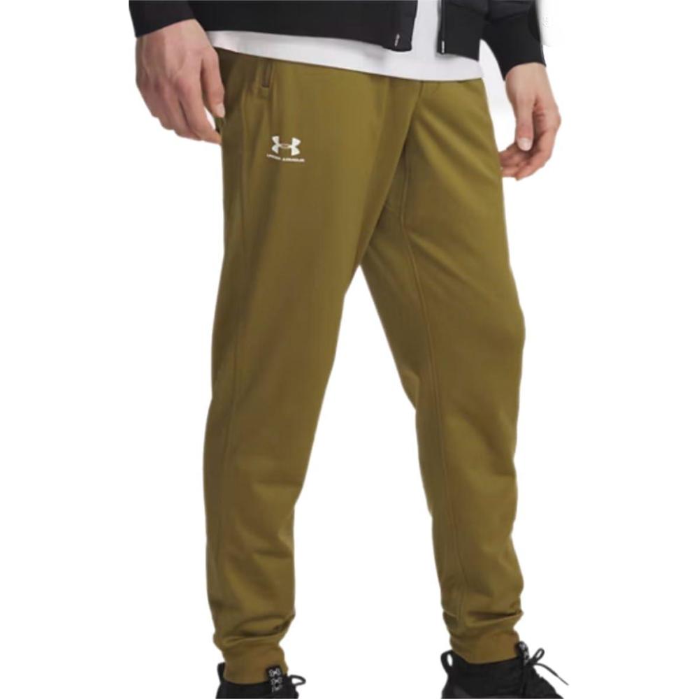 image:imageUnder Armour Mens Sportstyle Tricot JoggerCanteen GreenWhite